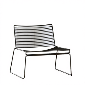 Chaise de salle à manger moderne de style nordique, fauteuil noir, cadre en métal, simili cuir, meubles de maison, café, hôtel, appartement - Product Image 4