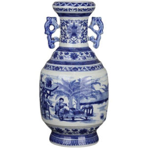 Jingdezhen bleu et blanc <span class=keywords><strong>porcelaine</strong></span> Antique <span class=keywords><strong>Vase</strong></span> bleu et blanc période Reproduction peinture <span class=keywords><strong>à</strong></span> la main Figure <span class=keywords><strong>porcelaine</strong></span> roi <span class=keywords><strong>Vase</strong></span> - Product Image 1