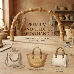 Asas de Bambú para Bolsos HC0214 | Suministros para la Fabricación de Bolsos de Playa de Paja Hechos a Mano, Bolsos de Ganchillo, Bolsos y Carteras - Product Image 3