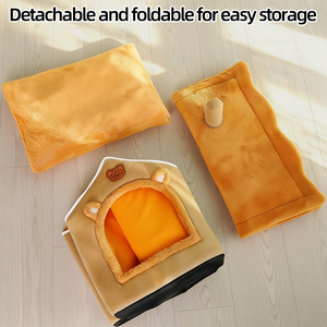 Lit pour chien en forme de maison, confortable et moelleux, pour petit chiot, livraison rapide UE depuis la Pologne - Product Image 3