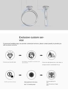 IGI栽培合成ダイヤモンドリングネックレスペンダントイヤリングセット人工結婚指輪ルーズダイヤモンド - Product Image 6