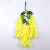 Guirlande de glycines artificielles en soie, m, fausse plante, pour un arc de mariage, pour décorer un mur