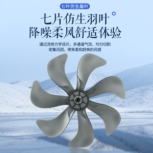 Rongshida Floor Fan 7 Blade High Airflow Oscillating Dual Use Table And Floor Gentle Breeze - Product Image 5