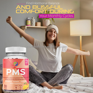 OEM PMS Gommes <span class=keywords><strong>Dim</strong></span> Supplément Soulagement Femmes Hormon Équilibre Douleurs Menstruelles Gommes PMS en vrac - Product Image 2