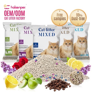 Venta Directa de Fábrica: Arena Aglomerante de Bentonita para Gatos con Control de Olores (Café, Limón, Lavanda) - Product Image 1