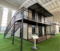 Maison préfabriquée de luxe à 2 étages de 20 pieds ou 40 pieds, maison conteneur pliable et extensible à vendre