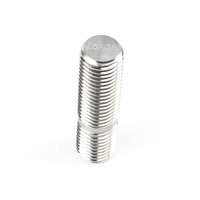 304 Stainless Steel A2-70 Double End Studs Metric Threaded Stud Bolts with Plain Center Shank for Industrial Assembly