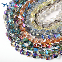 Bestone bunte Kristall perlen 14*12 Tumble unregelmäßige Form 22 Zoll Glasperlen für die Schmuck herstellung