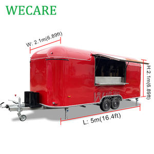 WECARE Rue Poulet Rôti Nourriture <span class=keywords><strong>Voiture</strong></span> Alimentaire Vendeur Remorque Café Chariot Kiosque Mobile Plage Jus Bar Food Truck à vendre Europe - Product Image 2