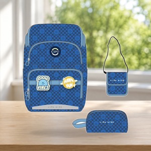 CIPU - Juego de Mochilas Escolares Ergonómicas Ligeras, Mochila Ultraligera para Estudiantes, Bolsa Cruzada Gratis, Estuche para Lápices, Estilo Preppy, Poliéster - Product Image 1