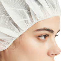 Casquette médicale chirurgicale pelucheuse OEM pour infirmière en PP non tissé plissé jetable pour infirmière et couvre-chaussures