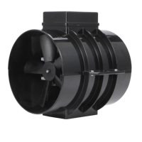 Ventilateurs axiaux de ventilation en ligne électriques puissants et silencieux, 4 à 10 tailles, certifiés CE, applications OEM/ODM, en plastique