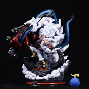 Nouveaux styles 24cm Demon Fruit TH Day Painting Ghost Island Gear 5 Nika <span class=keywords><strong>Combat</strong></span> Posture Gear 5 Luffy Anime Figures Luffy - Product Image 3