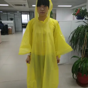 EVA聚氯乙烯雨披廉价定制雨衣带标志女式透明塑料雨披男士防水雨披