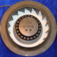 Moteur à engrenages à induction asynchrone à roue à rotor externe monophasé à courant alternatif