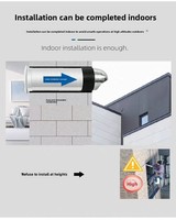 Ventilateur d'extraction mural en plastique ABS à haute vitesse, silencieux, avec roulement à billes, petit ventilateur électrique pour salle de bain, extraction d'air frais, personnalisable OEM