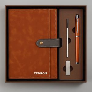 Corporate A5 Notebook <b>Pen</b> Gift Set with <b>Refill</b> and USB, Premium Office Stationery Gift Box - Product Image 5