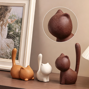 Figura de Tres Gatitos - Decoración de Alta Gama para Sala de Estar, Muebles para TV y Escritorios - Product Image 4