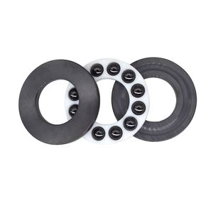 XZBRG Suministro de fábrica Nitruro de silicio Si3N4 Rodamiento de bolas de empuje de una sola dirección de cerámica 51104 20*35*10mm con jaula/retenedor de PTFE - Product Image 4