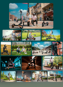 Scooter Plegable G2 Pro 2026 Mejorado con Pantalla a Color, Asiento Desmontable, Llantas de 9 Pulgadas, 55 KM de Autonomía, Resistente al Agua IP54, Batería de Litio de 15 AH - Product Image 6