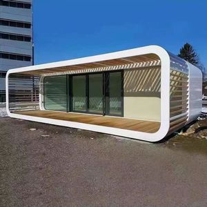 Module de bureau extérieur modulaire, structure en aluminium, design rectangulaire minimaliste, autoportant, assemblage requis - Product Image 1