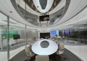 กระจกผนังกั้นทรงกลมทันสมัยไร้กรอบรูปทรงพิเศษโค้งใสสำหรับสำนักงานและห้างสรรพสินค้า - Product Image 5