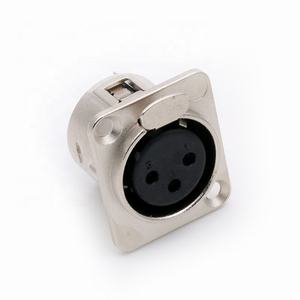 Behuizing Van Zinklegering 3 Pinnen Xlr-Paneel Vrouwelijke Connector, Chassisaansluiting Voor Microfoonmixer - Product Image 3