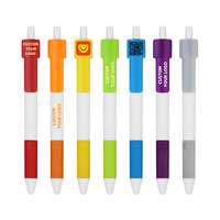 Stylo gel en plastique avec logo personnalisé et clip code QR, cadeau promotionnel coloré pour les salons professionnels et la promotion d'événements