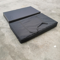 KKmark-Pantalla plegable de 4 paneles, soporte de LICRA para DJ, cabina de fachada móvil con bolsas de transporte para telón de fondo de eventos