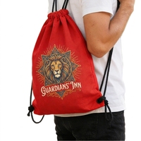 Sac à dos en toile de coton personnalisé avec impression sérigraphique, cordon de serrage, cadeau promotionnel pour événements sportifs et offres spéciales
