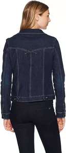 New Women's Vintage Winter Slim-fit Long-sleeved <b>Denim</b> <b>Jacket</b> with Stand Collar Casual Waterproof Oversize Button Coat - Product Image 3