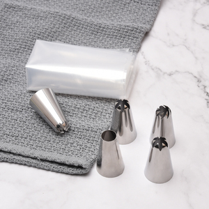 DIY الفولاذ المقاوم للصدأ المعجنات كعكة تزيين طقم أدوات كريم تثليج فوهة تلميح مجموعة - Product Image 5