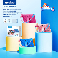Tablet Infantil HD de 7 Pulgadas con Android 13, MTK, 3+32GB, Funda de Silicona Antigolpes y Anticaídas, Correa, Tablet para Estudiantes con USB-C