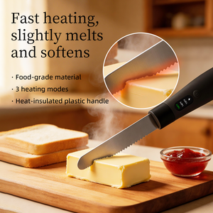 Couteau à beurre électrique chauffant pour la cuisine domestique, couteau à fromage chauffant en acier inoxydable, épandeur à fromage - Product Image 6