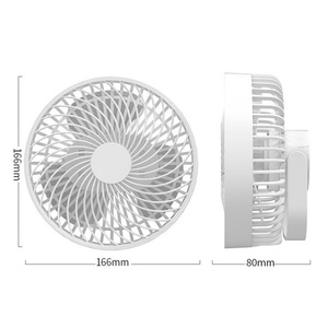 Factory Wholesale USB Charging <b>Wall</b>-mounted Summer Desktop Cooling Electric <b>Fan</b> with LED Night Light - Product Image 4