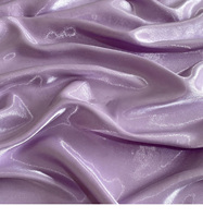 Tissu de Luxe Satin Liquide Métallisé Brillant Réfléchissant avec Soie Cristallisée pour Robe de Mariée