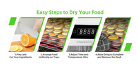 Professionele Elektrische Voedsel Dehydrator Machine Drogen Fruit Groenten Beef Jerky Efficiënt