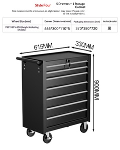 Chariot de beauté mobile multifonctionnel portable, chariot à outils robuste pour la réparation automobile, armoire à outils de réparation automobile 770x330x615 - Product Image 2