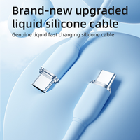 Cable de Carga Rápida Tipo-C a Tipo-C de Silicona Líquida de 66 W y 1 m, Compatible con IOS, Sensación Sedosa, Funcionamiento Seguro, Sincronización de Datos
