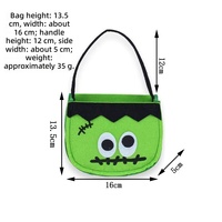 Sac à bonbons d'Halloween personnalisable pour enfants, pochette portable pour la collecte de bonbons, motif citrouille, cadeaux de fête, vente directe d'usine