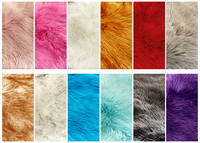 Tapis en fausse fourrure tufté en forme de double cœur avec envers en daim, taille personnalisée pour salon, chambre, canapé, balcon, maison