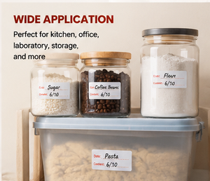 Self-Adhesive Rectangular Paper <b>Labels</b> Writable for Food Packaging Daily Necessities - Product Image 4