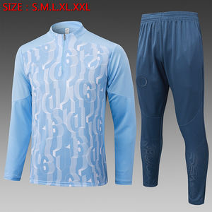Op maat gemaakte groothandel Premier League voetbaltenues heren lange mouwen Engeland nationale team trainingspakken 100% polyester snel drogend - Product Image 2