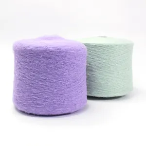 1/5.8NM elastane stretch flat knitting machine acrylic crochet textile dyed cotton wool chunky elastic fancy blended mohair yarn