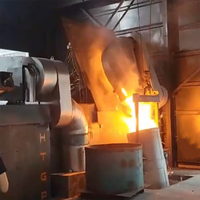 Fourneau de fusion à induction industriel en métal de qualité supérieure pour la fusion de l'aluminium, du cuivre, du fer et de l'acier, prix du gaz raisonnable