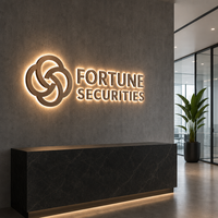 Signalétique LED rétroéclairée personnalisée, signalétique haut de gamme pour restaurants, halls d'entreprises et boutiques.