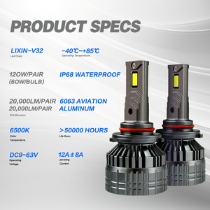 <span class=keywords><strong>Ampoule</strong></span> de phare LED <span class=keywords><strong>H7</strong></span> 180W à prix avantageux avec luminosité extrême pour BMW F30 F10 E90 E60 G20 370z Phares de voiture - Product Image 2