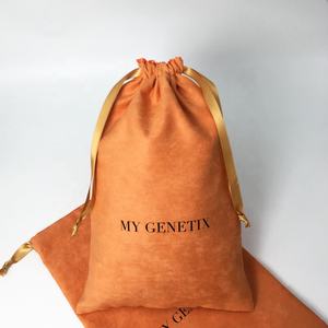 लक्जरी साबर drawstring हार पाउच धूल बैग स्वनिर्धारित लोगो - Product Image 3