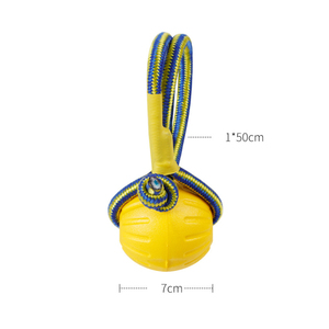 New Product Rope EVA Ball Resistance Bite Pull Ring Knot Fly <b>Disc</b> Pet Chew Toy for Dog - Product Image 6