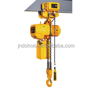 Polipasto de cadena eléctrico industrial duradero HHBB 220V 380V 5000Kg con cadena para elevación de taller - Product Image 1